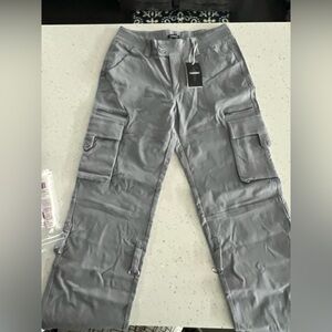 Women's Gray Cargo Pants